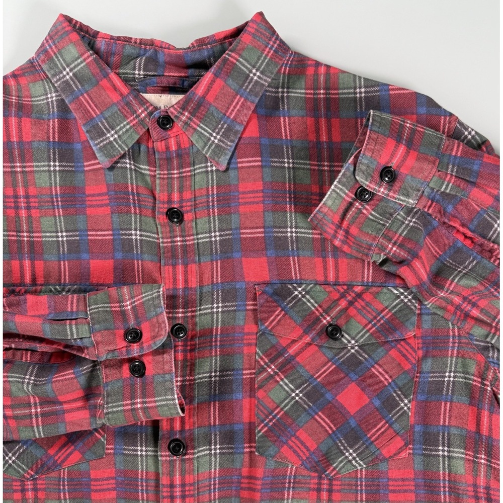 Denim & Supply Ralph Lauren Shirt Preppy Mens XL Red Plaid Button Up Casual